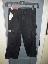 Wrangler Classic Cargo Navy Blue Pants Size 5 Boy&#39;s  Adjustable Waist NEW - $19.71