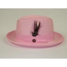 Men Bruno Capelo Summer Spring Soft Straw Style Hat Godfather GF210 Pink image 4