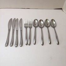 10 Pieces Hampton Silversmiths Slope Mixed Lot Stainless Flatware Knives... - $24.73