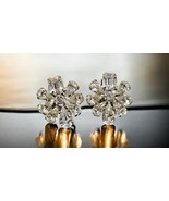 Vintage 1950s Weiss Signed Crystal Clear Austrian Rhinestone Clip on Ear... - $672.42 MXN