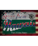 Hello From Hawaii Novelty Metal Postcard - £12.74 GBP