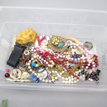 1.5 lb. Crafting Jewelry Lot, Parts, Harvest, Repurpose, Recycle, Craft - £25.58 GBP