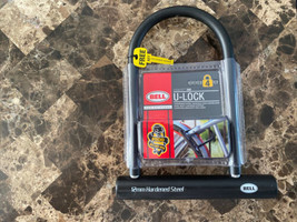 Bell U-Lock Catalyst 300 Bicycle Lock, 12mm Hardened Steel with 2 Keys, ... - $18.80