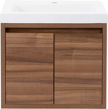 Spring Mill Cabinets Kelby Bathroom Vanity With Sink, 24 Inches, Caramel Mist - £395.02 GBP
