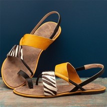 New Summer Comfortable Womens Flat Sandals High Quality Mixed Colors Leather Cas - £21.95 GBP