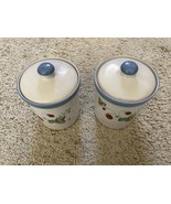 One Mikasa Savoir Vivre Luscious Coffee Canister w Lid Pattern JJ017 Exc... - $14.95