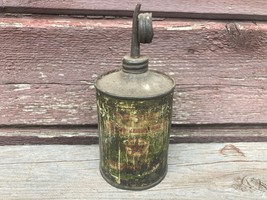 RARE EARLY GREEN TEXACO HOME LUBRICANT OIL CAN OILER - $99.00