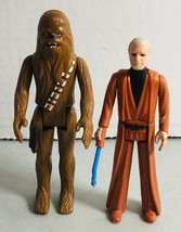 Vintage 1977 Star War “Ben” Obi-Wan Kenobi and Chewbacca - GMFGI 1977 Hong Kong - £23.70 GBP