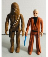 Vintage 1977 Star War “Ben” Obi-Wan Kenobi and Chewbacca - GMFGI 1977 Ho... - £23.75 GBP