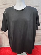 Reebok Men&#39;s T-Shirt Crewneck Workout Exercise LG / Large Dark Gray Lightweight - £6.06 GBP