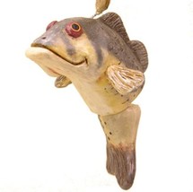 Bass Fish Dangly Tail Hanging Resin Ornament Hand-Painted NWT - $19.79