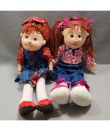 Ty Beanie &amp; Fine Toy Soft Sculpted Plush Dolls Face Body Curly Red Haire... - $16.82 CAD