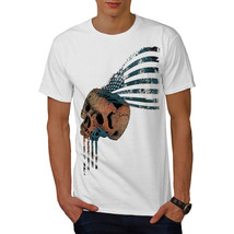 Wellcoda Indian Metal Rock Skull Mens T-shirt, Flag Graphic Design Printed Tee - £14.75 GBP+