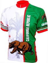 Cycling Jersey With The Californian Flag. - £43.89 GBP