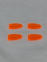Lot Of (4) Orange Litko Premium Printed Gun KO Tokens - £13.97 GBP