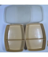Vintage Tupperware Packette Divided Kids Lunch Snack Containers 813 Almo... - $14.57 CAD
