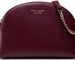 NWB Kate Spade Spencer Burgundy Leather Double Zip Dome Crossbody K4562 ... - £78.09 GBP
