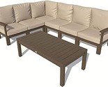 Highwood AD-DSSEC073-DN-ACE Bespoke Deep Seating 7 pc Sectional Sofa Set... - $10,223.99