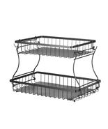 2 Tier Fruit Basket Bowl Kitchen Countertop Storage Stand Holder Banana ... - $21.46