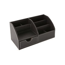 Osco Faux Leather Desk Organiser - Brown  - $41.00