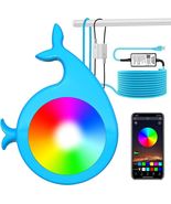 Lanpanzi RGB LED Pool Lights APP Control IP68 Waterproof 25ft Wirecord 1... - $47.41 CAD