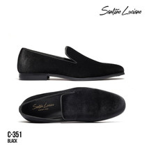 Mens Santino Luciano Shoes Soft Velvet Slip on Loafer Formal Wedding C35... - $59.99