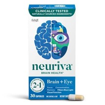 Neuriva Brain + Eye Health Supplement, Support for Brain Health &amp; Eye Support, - £22.29 GBP
