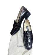 BALLY Celesa Brown Alligator Leather Slip On Loafer Shoes Size 5.5 M S/R... - $2,282.23 MXN