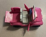 Vtg Rare 1995 Fisher Price Loving Family Pink Jeep Cruiser Grey Tires op... - $24.74
