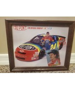 Jeff Gordon #24 Nascar Official Finish Framed Picture 9&#39;&#39; x 11&#39; w/Tradin... - $241.14 MXN