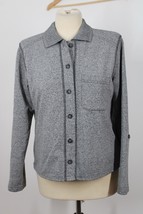 Hot Cotton Marc Ware S Gray Heather Button-Front Pajama Sleep Night Shirt Top - £22.41 GBP
