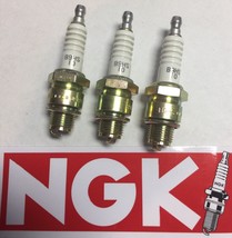 Set Of (3) Nos Vtg Ngk B9HS-10 Spark Plugs Kawasaki Triples Yellow Tint-NO Boxes - £18.98 GBP