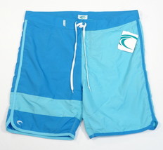 Teal Cove Performance Blue Quick Dry Boardshorts Swim Trunks Men&#39;s NWT - £39.10 GBP
