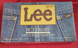 Pictionary Lee Jeans Hip Pocket Edition Game Exclusive Vintage 1988 New Sealed - $8.91