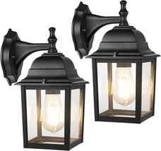 Outdoor Garage Wall Sconce Lights Fixture Vintage Black Porch Lantern Ex... - $63.50