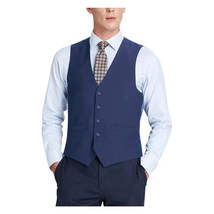 Men Renoir Suit Vest V-neck Adjustable Size 5Button 201-20 Royal image 3