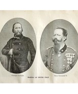 1914 United Italy Victor Emannuel II Garibaldi WW1 War Print Antique Mil... - $504.31 MXN