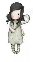 Girl with Tennis Racket Metal Cutting Die Scrapbooking Card Making Craft... - $10.00