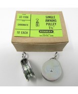 NOS Vintage Stanley Single Awning Pulley 1.5&quot; 10 per box #32-1106 1960s ... - $577.41 MXN