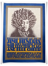 AOR 3.72 Jimi Hendrix 1968 Show Poster Van Hamersveld LA Shrine Auditori... - $2,997.30