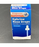 Ephrine Nose Drops 1 oz Walgreens Extra Strength Decongestant EXP 8/24 - £7.81 GBP