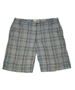 Aeropostale Shorts Men&#39;s 36 Blue Plaid-Zipper-Excellent - $27.59 CAD