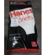  Pack of 3 Mens 1992 HANES Cotton Briefs UNDERWEAR Tighty Whities Size 4... - $367.33 MXN