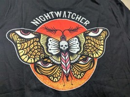 Deaths Head Moth Buffalo Bill Butterfly Eyes Skull T shirt Black Large H... - $49.38