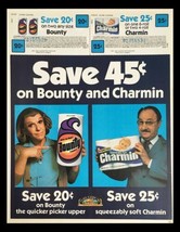 1983 Bounty and Charmin Tissue Roll Paper Circular Coupon Advertisement - £14.87 GBP