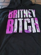 Britney Spears - Britney Bitch Manica Lunga Pullover con Cappuccio ~ Nuovo ~ S - £22.45 GBP