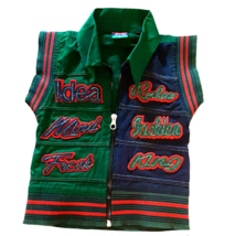 Child&#39;s Size 0 Gold Koine Vest Rodeo Beagle Boys Zip Up Fabric - $13.99