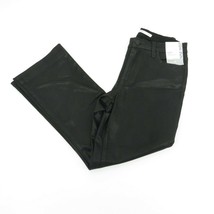 Nine West Coated Cropped High-Rise Kick Flare Black Jeans 4 - £15.07 GBP