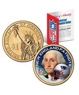 NEW ENGLAND PATRIOTS Colorized Presidential $1 Dollar Coin Football NFL ... - $14.95