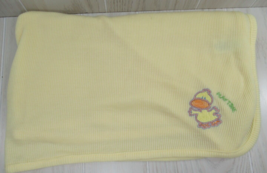 Yellow Duck Play time baby thermal receiving blanket waffle weave Carter &amp; Sons - £16.24 GBP